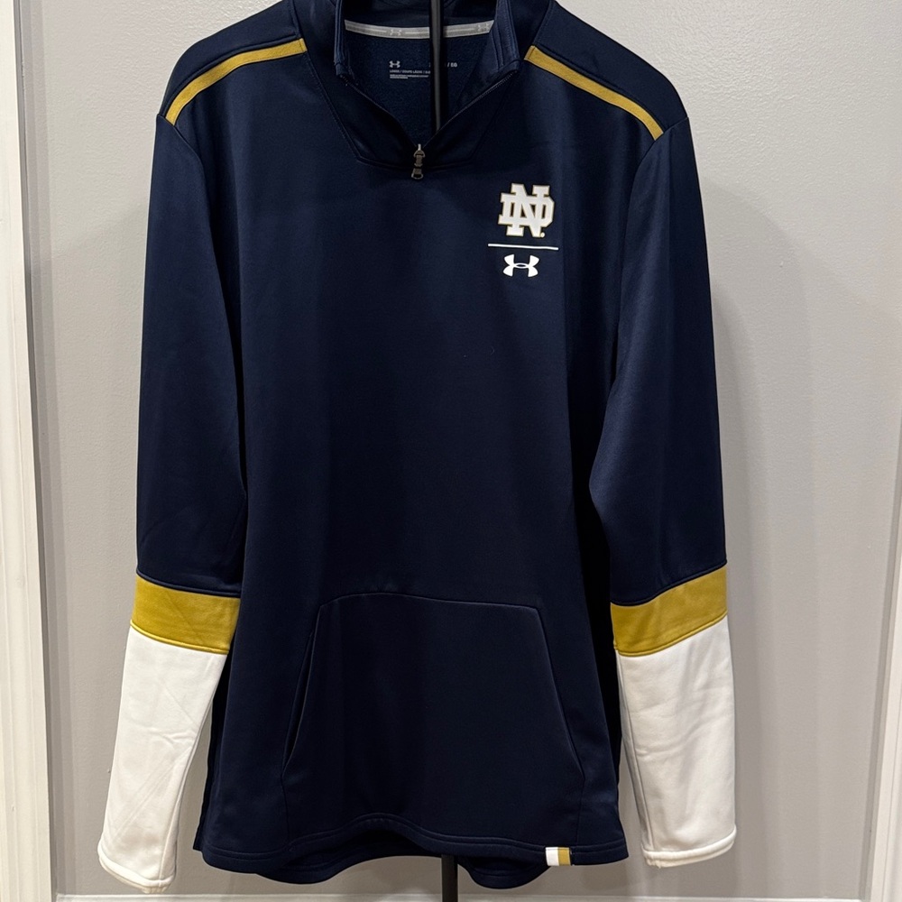 Under Armour Navy and Gold Quarter-Zip